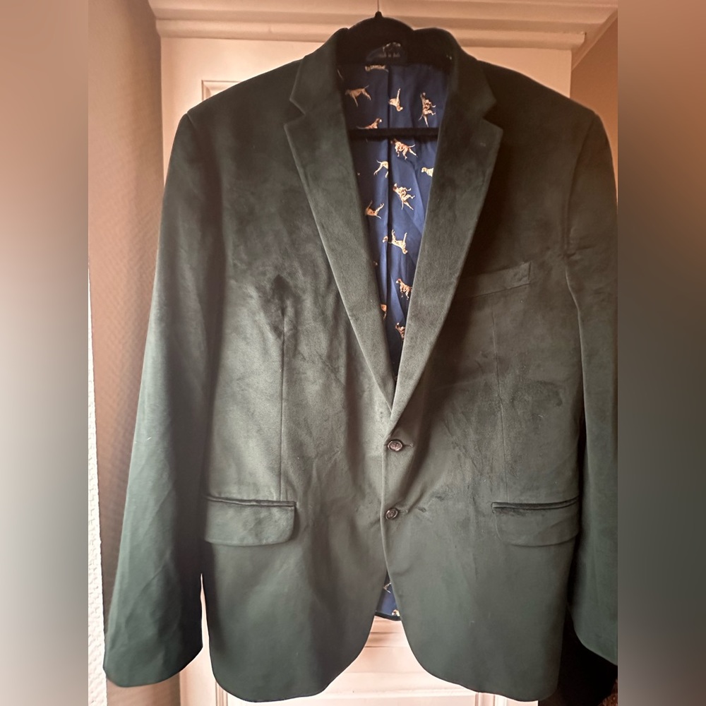 Men’s Ralph Lauren Suede Green Sports Jacket 48L (fits like a 46L). - Picture 2 of 6